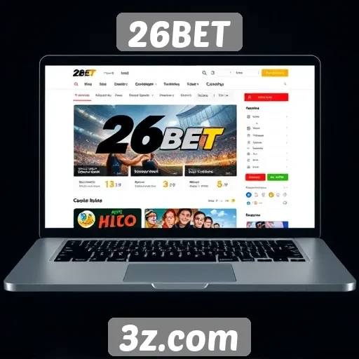 Interface de usuário do site 26BET e sua usabilidade