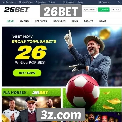 Ofertas e promoções no site 26BET